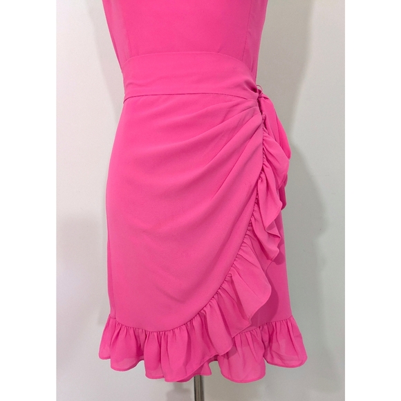 Lilly Pulitzer Alisa Wrap Dress in Aura Pink - Size 2 Womens - Picture 4 of 10